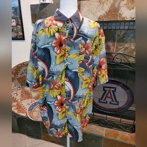 Mens pre-loved Hawaiian button down shirt